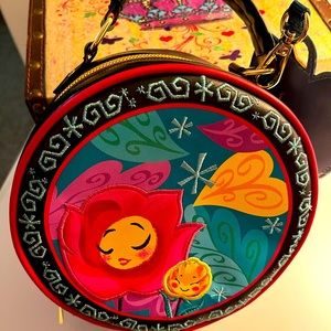 Disney Colorful Round Bag with Floral Design